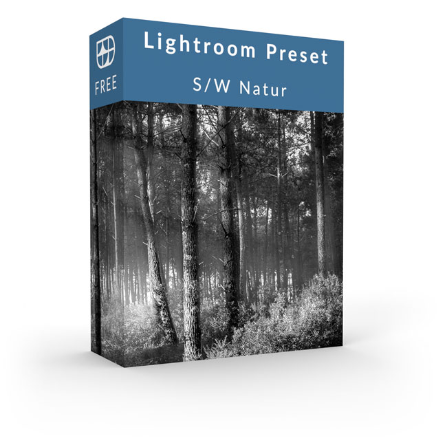 Lightroom Preset S/W Natur boxshot